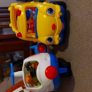 Little people Bus & Airplane with people bundle
